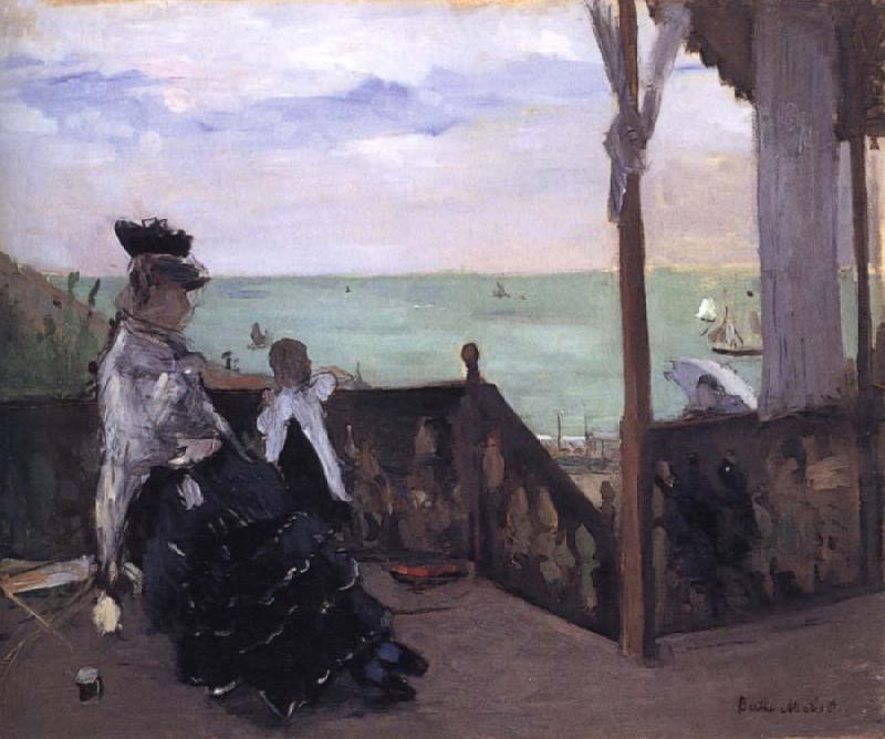 Berthe Morisot In a Villa at the Seaside oil painting picture